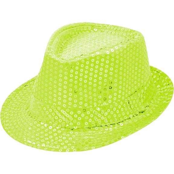 Neon Groene Hoed Glitters van VDV Benefit koop je bij Partywinkel