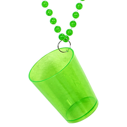 Neon Groene Ketting Shotglas van Widmann koop je bij Partywinkel