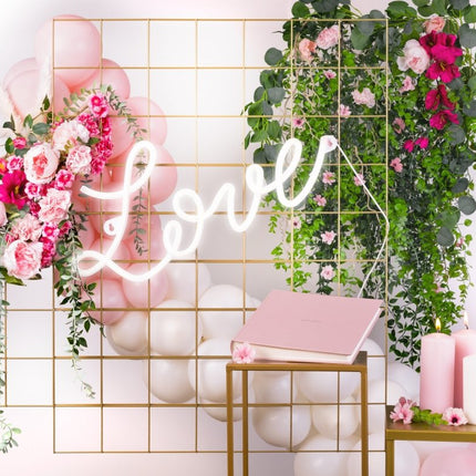 Neon LED - Love, white, 61x27,4 cm - Partywinkel - 5900779132474