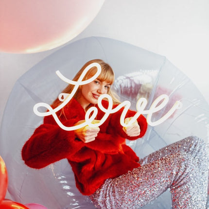Neon LED - Love, white, 61x27,4 cm - Partywinkel - 5900779132474