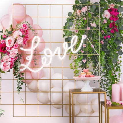 Neon LED - Love, white, 61x27,4 cm - Partywinkel - 5900779132474