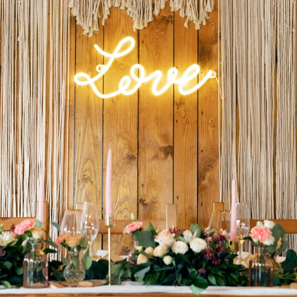 Neon LED - Love, white, 61x27,4 cm - Partywinkel - 5900779132474