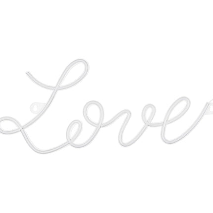 Neon LED - Love, white, 61x27,4 cm - Partywinkel - 5900779132474