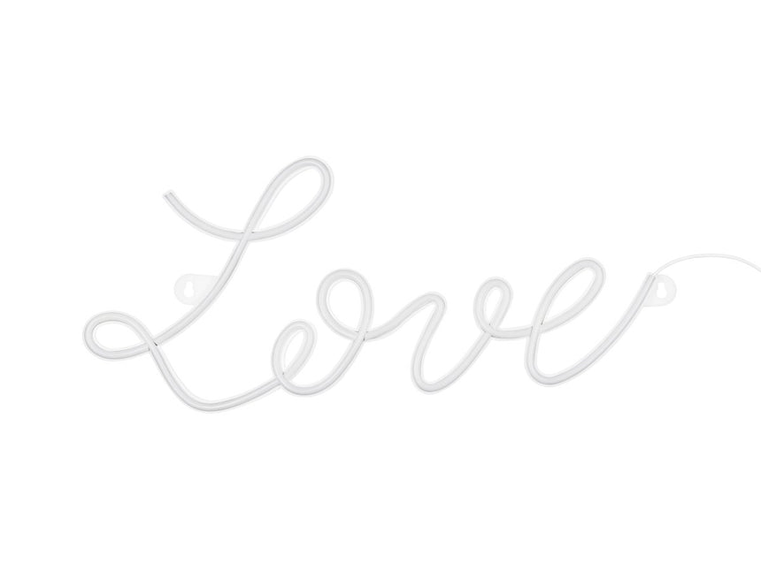 Neon LED - Love, white, 61x27,4 cm - Partywinkel - 5900779132474