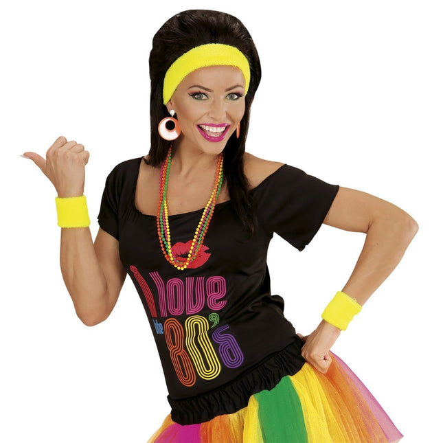 Neon Oranje Oorbellen van Widmann koop je bij Partywinkel