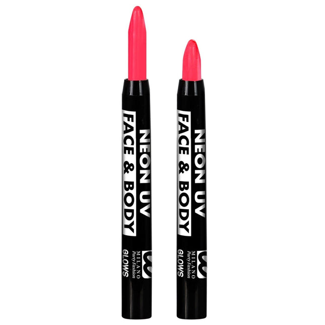 Neon Roze Schmink Potlood Glow In The Dark 3,5ml van Widmann koop je bij Partywinkel