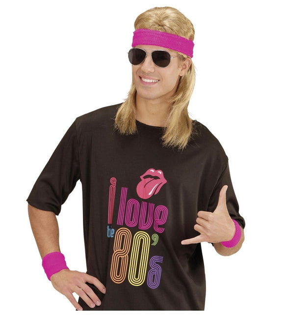 Neon Roze Zweetbandjes 2 delig van Widmann koop je bij Partywinkel