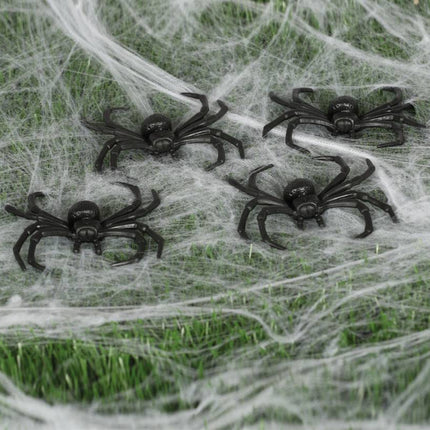 Nep Spinnen 8cm 4st van Fiestas Guirca koop je bij Partywinkel