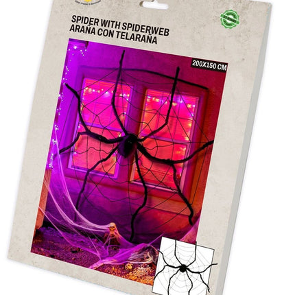 Nep Spinnenweb 2m van Fiestas Guirca koop je bij Partywinkel
