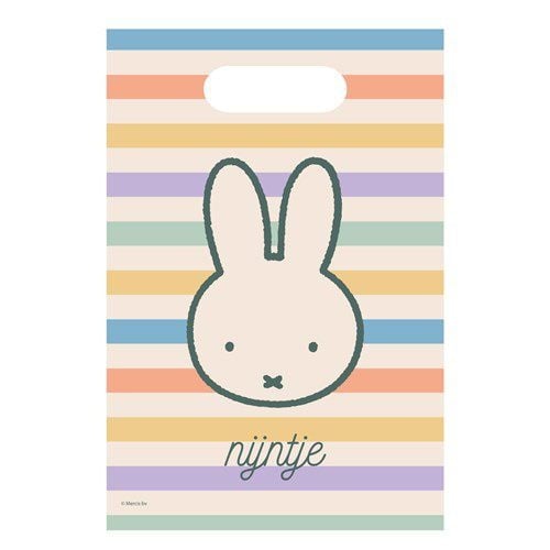 Nijntje Uitdeelzakjes Gekleurd 23cm 6st van Haza Witbaard koop je bij Partywinkel