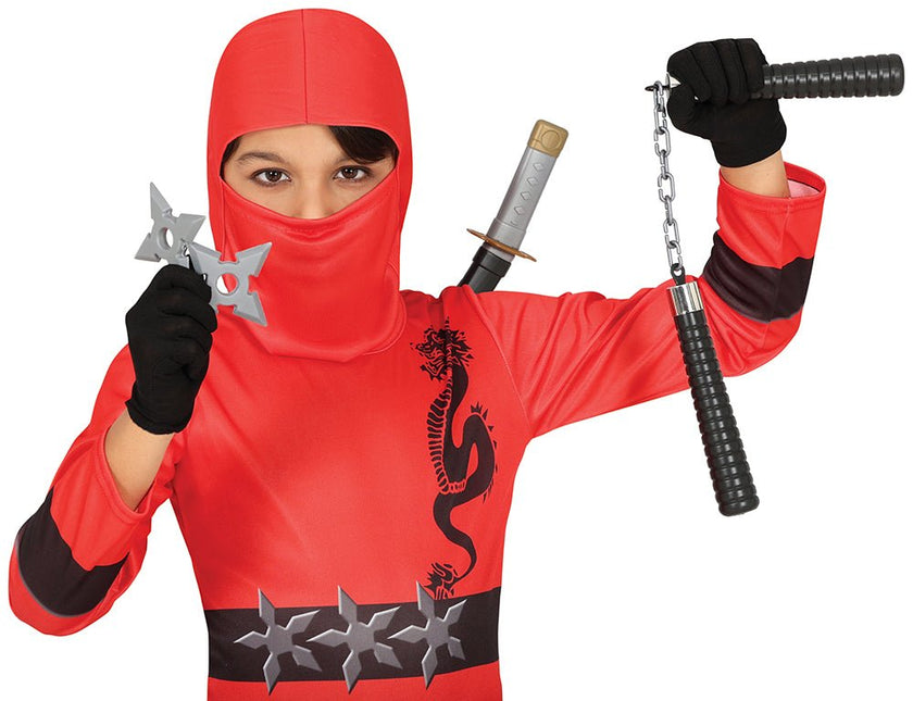 Ninja Accessoireset 4 delig - Partywinkel - 8434077166475