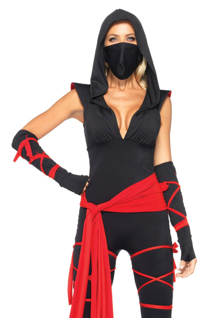 Ninja Catsuit Dames Leg Avenue - Partywinkel - 714718480374