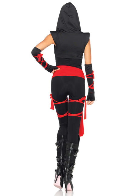 Ninja Catsuit Dames Leg Avenue - Partywinkel - 714718480374