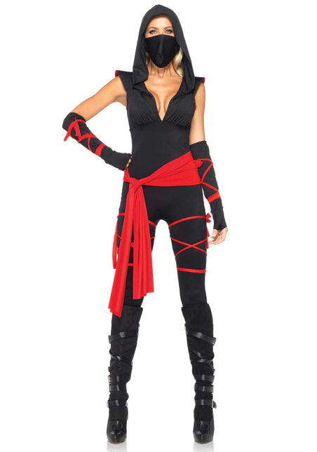 Ninja Catsuit Dames Leg Avenue - Partywinkel - 714718480374