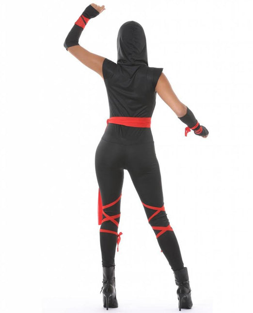 Ninja Kostuum Zwart Dames - Partywinkel - 8434077807934