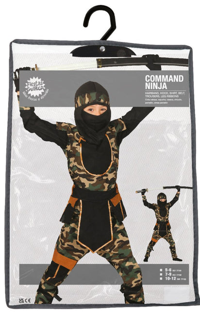Ninja Pak Kind Camouflage van Fiestas Guirca koop je bij Partywinkel