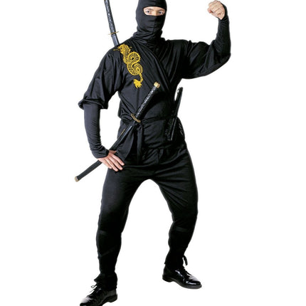 Ninja Pak Zwart Heren - Partywinkel - 8003558391912