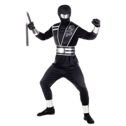 Ninja Pak Zwart Zilver Jongen van Widmann koop je bij Partywinkel