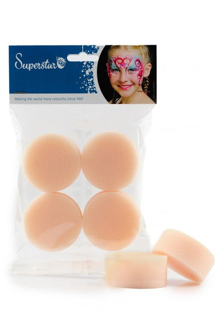 Nude Sponsje 4st van Superstar koop je bij Partywinkel