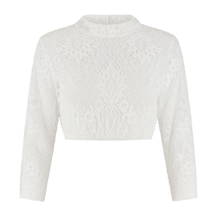 Oktoberfest Blouse Wit Dames Kant van Haus Huberts koop je bij Partywinkel
