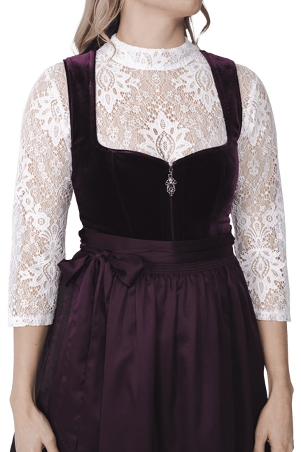 Oktoberfest Blouse Wit Dames Kant van Haus Huberts koop je bij Partywinkel