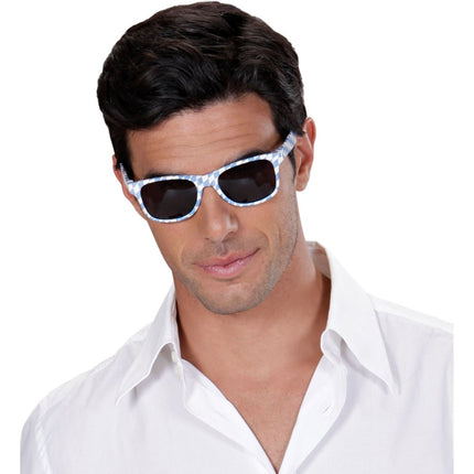 Oktoberfest Bril Blauw Wit van Widmann koop je bij Partywinkel