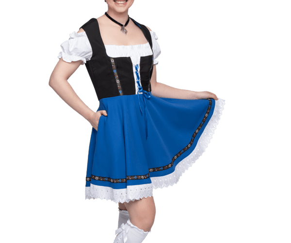 Oktoberfest Dirndlkleid Oktoberfest Schwarz Blau Damen