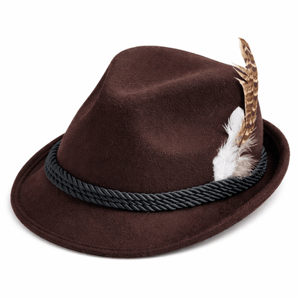 Oktoberfest Hoed Bruin van Partychimp koop je bij Partywinkel