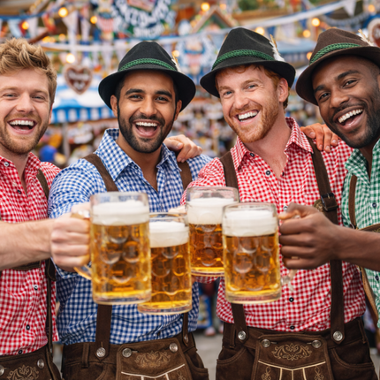 Oktoberfest Hoed Bruin van Partychimp koop je bij Partywinkel