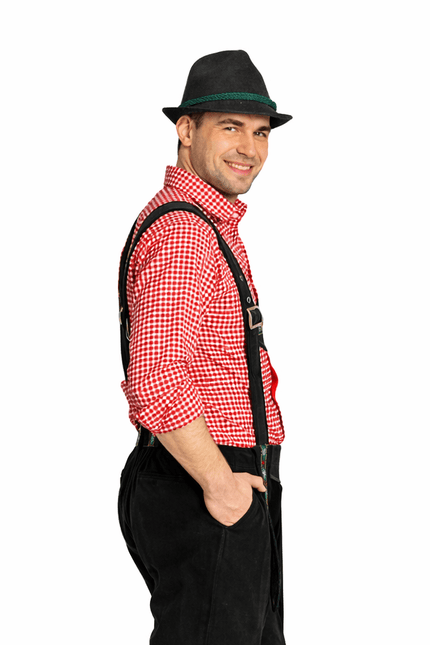 Oktoberfest Lederhose Zwart Kort van Partychimp koop je bij Partywinkel