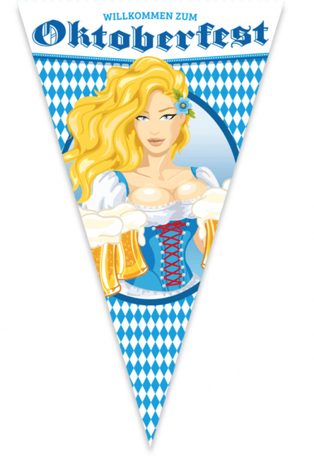 Oktoberfest Vlag Willkommen Zum Oktoberfest 1,5m van Folat koop je bij Partywinkel