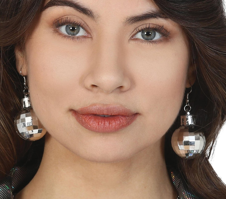 Oorbellen Disco Ball 2st van Fiestas Guirca koop je bij Partywinkel