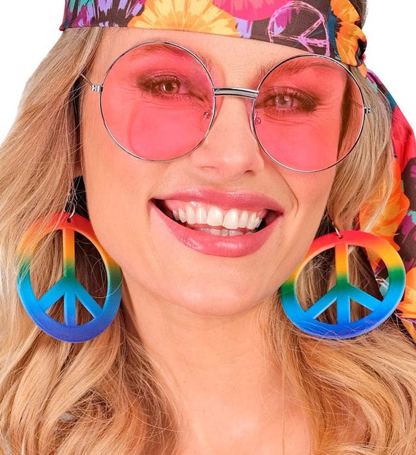 Oorbellen Hippie Regenboog van Widmann koop je bij Partywinkel