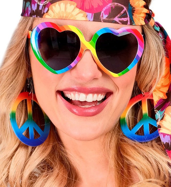 Oorbellen Hippie Regenboog van Widmann koop je bij Partywinkel