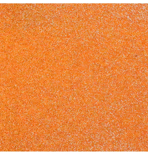 Orange Tischdecke Glitter 3m