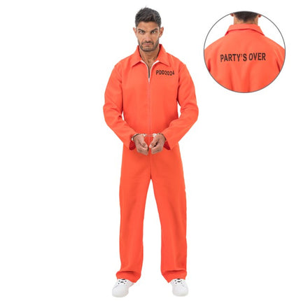Häftlingskostüm für Herren, orange