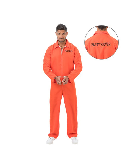 Häftlingskostüm für Herren, orange