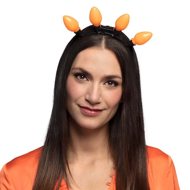 Oranje Haarband Led van Boland koop je bij Partywinkel