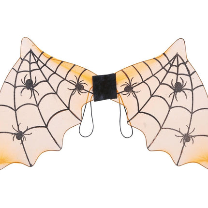 Oranje Halloween Vleugels Vleermuis 60cm van Fiestas Guirca koop je bij Partywinkel