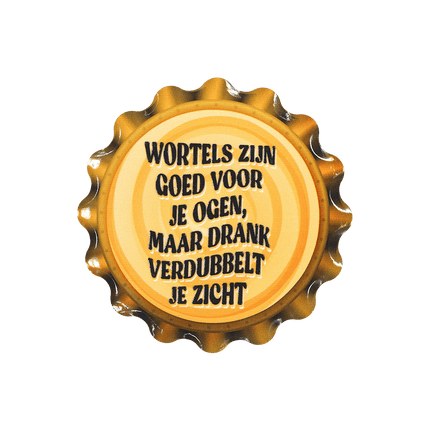 Oranje Onderzetters Wortels Zijn Goed 11cm van Paper Dreams koop je bij Partywinkel