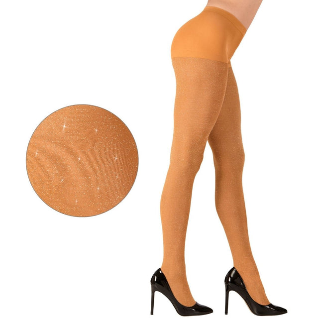 Oranje Panty Goud Dames van Widmann koop je bij Partywinkel