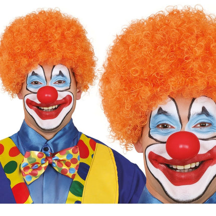 Oranje Pruik Krullen van Fiestas Guirca koop je bij Partywinkel