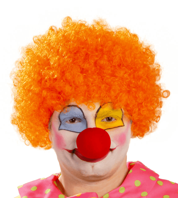 Oranje Pruik Krullen van Fiestas Guirca koop je bij Partywinkel
