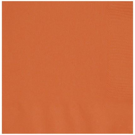 Oranje Servetten 2 Laags 33cm 50st van Unique koop je bij Partywinkel
