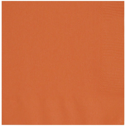 Oranje Servetten 2 Lagen 25cm 20st van Unique koop je bij Partywinkel