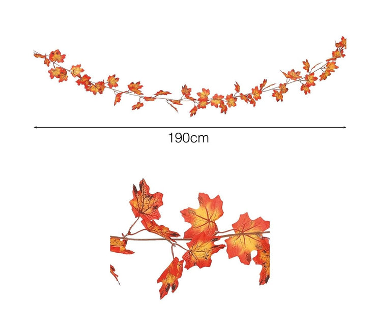 Oranje Slinger Bladeren 1,9m van Fiestas Guirca koop je bij Partywinkel