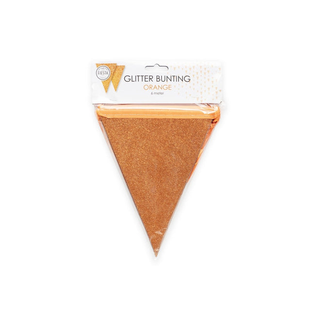 Oranje Slinger Glitter Mini 6m van WeFiesta koop je bij Partywinkel