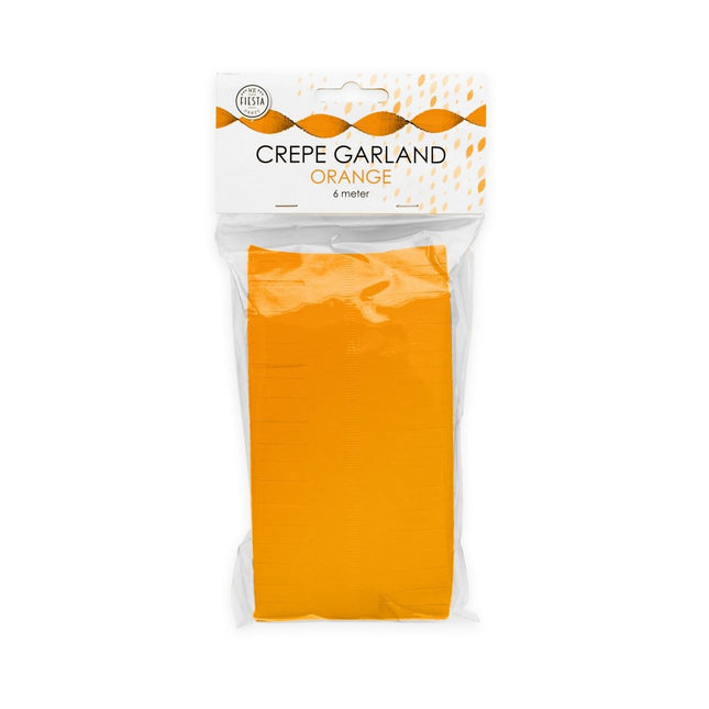 Oranje Slingers Crepe 6m - Partywinkel - 5712735011460
