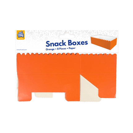 Oranje Snackbakje 12,5cm 8st van Paper Dreams koop je bij Partywinkel