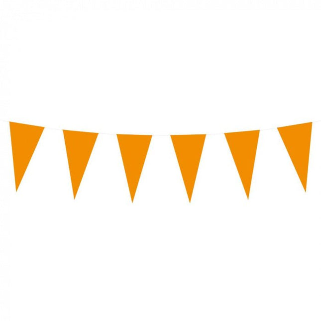 Oranje Vlaggenlijn Papier 10m van Boland koop je bij Partywinkel